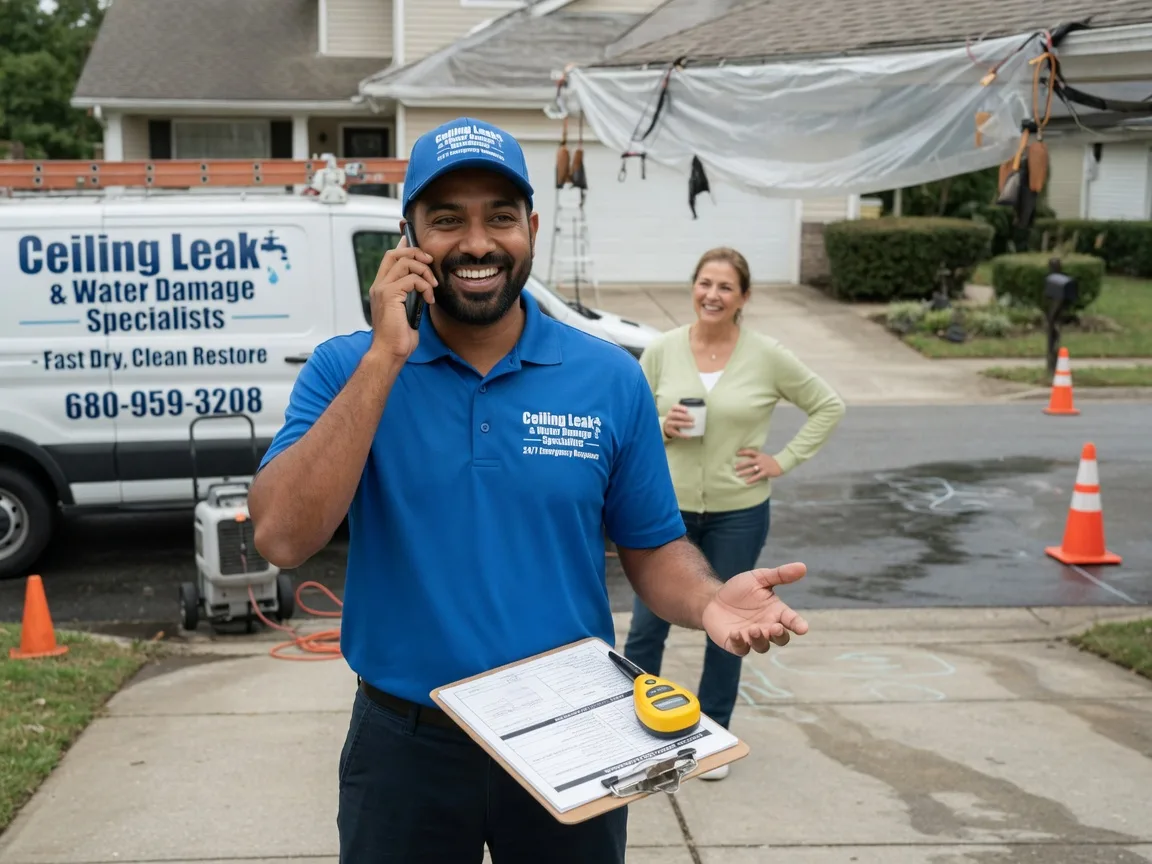 Ceiling Leak Cleanup Ledyard, IA FAQs